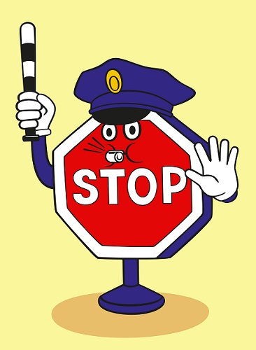 stop sign police