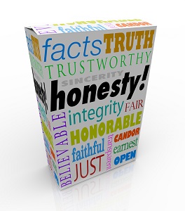 box of honesty words