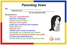 picture of parenting vows - WE version